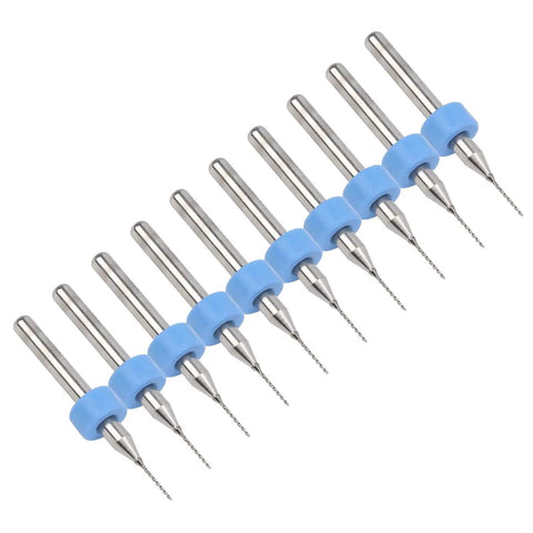 Nozzle Cleaning Kit With 10 Tungsten Carbide Micro Drill Bits 0.5mm for precision PCB CNC plastic copper and stainless steel maintenance