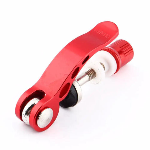 Red aluminum Bike Seatpost Quick Release Clamp And Skewer Fastener Replacement For Tool Free Height Adjustment