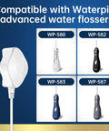 Charger For Water Flosser WP580 WP582 WP583 WP587 Magnetic 5 Foot Cord Replacement Dock next to compatible flosser models