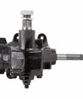 Heavy Duty Manual Steering Gearbox Straight Bolt Up Chevy Camaro Chevelle S10 Gmc Jeep Xj Yj Tj Replaces Saginaw Unit, side view.