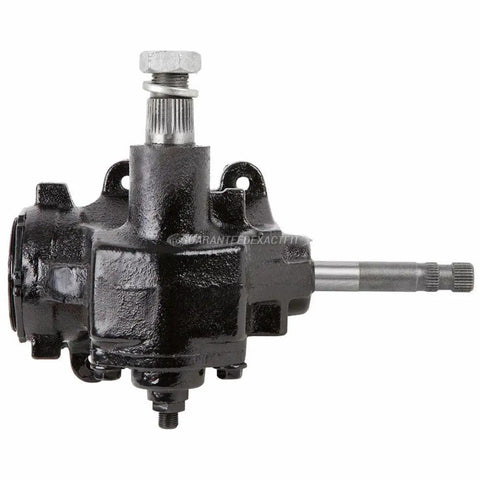 Heavy Duty Manual Steering Gearbox Straight Bolt Up Chevy Camaro Chevelle S10 Gmc Jeep Xj Yj Tj Replaces Saginaw Unit, side view.