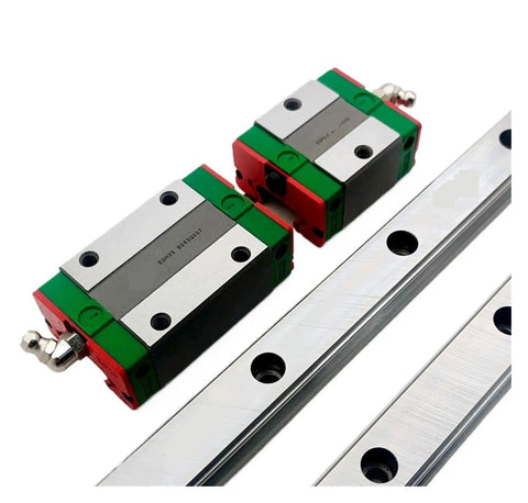 EGR20 Linear Rail And Sliding Guide Carriage For 3D Printers, 300mm Length, Low Friction Bearing Steel, alloy steel with pre-drilled holes