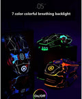 Dope LED Mechanical Gaming Keyboard And Mouse Combo Featuring Multicolor Backlighting showcasing three gaming mice with colorful breathing lights.