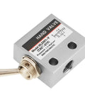 Three Way Two Port Pneumatic Toggle Valve With Hand Knob Control For Air Lines Easy To Install In Any System Mechanical Valve HL2301
