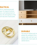 Dope Gold Cabinet Ring Pulls Set Of 6 For Dresser Drawers Wardrobes And Kitchen Cabinets Vintage European Style 29mm detail