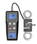 Handheld Digital Pull And Push Tester Gauge For Electronics And Building Hardware, 9800 N Force Range, 0.5 Percent FS Accuracy, 4 Digit LCD Display, Easy Readout, Multiple Unit Conversion For Precise Tension And Compression Testing with load cell and ring hooks