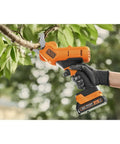 20V Max Cordless Pruner Electric Pruning Shears With Battery And Charger Included cutting a branch