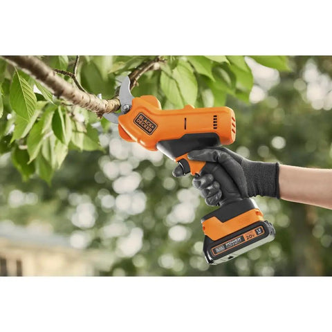 20V Max Cordless Pruner Electric Pruning Shears With Battery And Charger Included cutting a branch