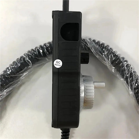 Manual Pulse Generator Handwheel HPL01-2Z9 PL0-300-49 MPG Precision Control Device For CNC Router Milling Machine Operations And Industrial Machining Tasks, black cable