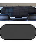 Rear Window Sun Shade For Cars With Suction Cups, UV Protection Mesh Cover For Back Window, 39 By 19 Inches installed in car