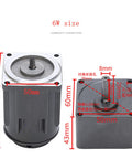 Diagram of 110V AC Gear Motor With Speed Controller Variable Speed Single Phase High Torque Gear Reducer 0 To 27 RPM 6 Watt