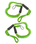 Master Chill Marine Docking With These 4 Foot Green Bungee Dock Lines Featuring Heavy Duty Stainless Clip Rock Solid Boat And Jet Ski Tether No Knot Rope For Kayak Pontoon Or Dinghy Easy Setup.