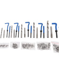 Jiawu 131 Piece Metric Thread Repair Kit With Sturdy Helicoil Tools For Auto Jobs, Includes M5 To M12 Inserts, Taps, Drill Bits And Wrench Easy fix kit with drill bits and inserts