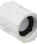 Three Pack PVC Three Quarter Inch Female Pipe Thread To Hose Thread Adapters Swivel Hose To Pipe Fittings White Durable PVC Connector Set For Quick Leak Free Garden And Plumbing Projects white PVC 3/4 in adapter