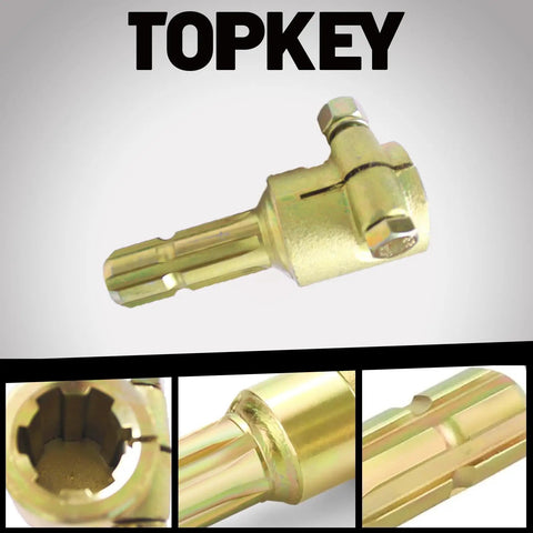 Premium Heavy Duty PTO Shaft Reducer Adapter Converts 1 3/4 Inch Female To 1 3/8 Inch Male Six Spline with Pinch Bolt Clamp