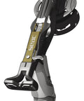 Bottom view of 75cm Spearfishing Sling Gun With Open Muzzle For 14mm Circular Slings, stainless steel mechanism, removable rubber handle