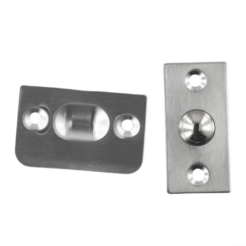 Hidden Ball Door Catch Hardware For Wood Cabinets And Closets Stainless Steel Spring Loaded Latch With Mount Screws