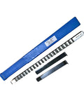 Push Type Keyway Broach Set 16mm and 18mm High Speed Steel Cutting Tool with blue case and metal broach bits displayed