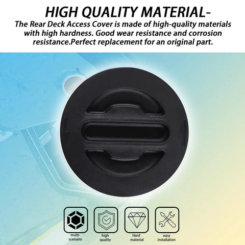 Boss Quality Rear Deck Access Cover For Sea Doo GTX 155 230 300 Motorboat showing high-quality black material and smooth finish.
