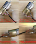 Low Speed 12V DC Geared Motor With 37mm Gearbox And Mounting Bracket wiring steps for 10 RPM output, 11.7 kgf cm torque motor setup