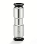 Nickel-plated Pneumatic Push-To-Connect Check Valve 5/16 In OD X 5/16 In OD One-Way Valve Pack Of 2 with NBR seals
