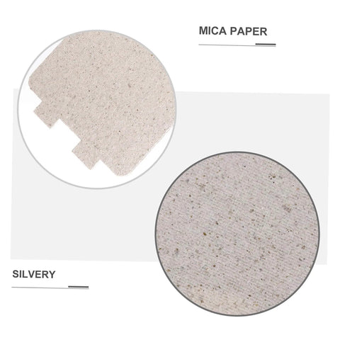 7 Piece Microwave Mica Sheet Replacement Set For Waveguide Insulation Heat Resistant Mica Plate Easy To Cut And Install