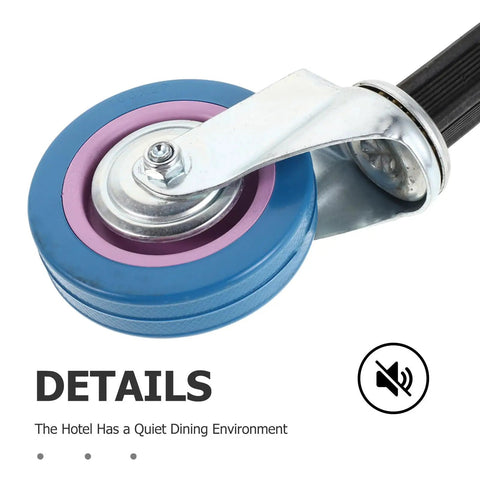 4 Inch Silent Swivel Trolley Wheels Built To Haul Heavy Duty Furniture Casters Wear Resistant Stainless Steel And Plastic