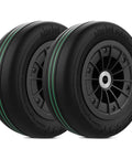 Front Wheel Assembly For Segway Ninebot GoKart Kit Pro And Pro2 Compatible Gokart Front Wheel Replacement Set 2 Pack With Durable Rubber Treads