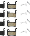 4 Pairs Resin Disc Brake Pads For MTB Mountain Bikes, Quiet, Durable Replacement Pads Compatible With Deore XT SLX M975 M966 M965