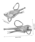Adjustable Auto Body Sheet Metal Clamp Tool For Welding And Repair Tough As Nails Locking Pliers with Duckbill Design, dimensions shown