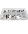 Do It All Ultra Thin Stainless Steel Washer Set M3 To M8 Din 988 500 Pcs Bulk Pack 50 Each Size 0.2mm Thick Flat Shim Gasket Assortment Kit in organizer box