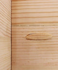 100 Pack Solid PinePocket Hole Plugs For Pocket Hole Jig And Woodworking Projects in use, showing embedded plug in wood surface
