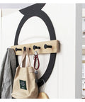 Heavy Duty Door Hanging Coat Rack And Wall Mounted Hooks For Mudroom Setup Zero Hassle Installation, holding coats and bags.