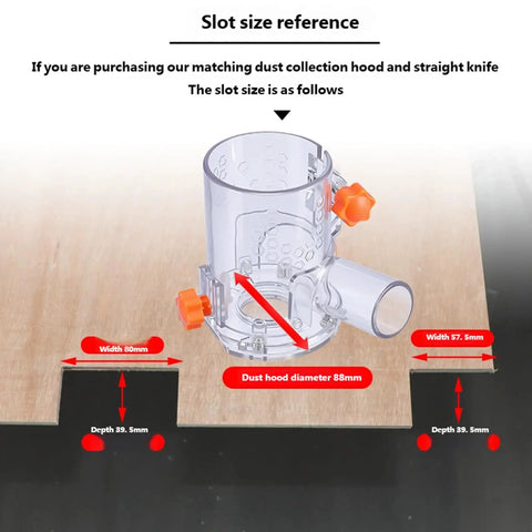 Rock Solid Heavy Duty Adjustable Wood Drawer Slide Jig With Dead On Positioning Clips and Grip It Tight Design For Zero Sweat Furniture Front Alignment Shop Projects showing slot size reference and dimensions.