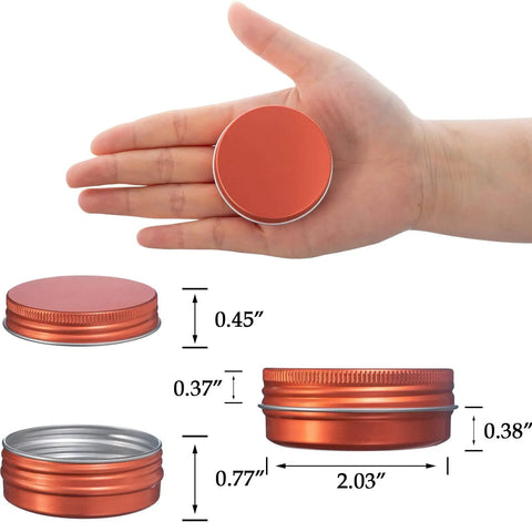 Bulk 270 Pcs 1 Oz 30ml Aluminum Tin Jars With Screw Top Lids And Blank Labels For Cosmetics Crafts Or Travel Grab And Go