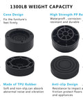 Rock Solid Furniture Risers Set Of Four Black Bed Lifts With Tough Heavy Duty Build Holds Up To Three Thousand Pounds killer wobble