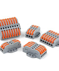 Wire Cable Connectors With Fix Hole Universal Compact Wiring Terminal Block For No Fuss Docking And Quick Electric Fixes 2 Piece Set