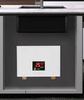 Top Shelf Electric Tankless Water Heater Delivers Hot Water On The Fly With A Slick Point Of Use Design under kitchen sink.