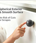 Slick Gray Ceramic Drawer Pulls 10 Pack Round Single Hole Cabinet Knobs For Kitchen Or Pantry Offers smooth, rounded handle for easy grip