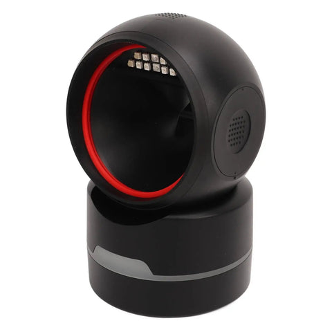 USB Desktop Barcode Scanner With Auto Sensing Fast Reads 1D 2D And QR Codes From Paper Or Screens Hands Free Wide Angle Scan