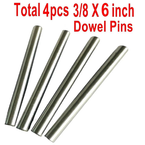 Heavy Duty 3/8 Inch By 6 Inch Steel Shelf Pegs, Precision Ground Dowel Pins For Secure Shelving, 4 pieces displayed.