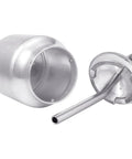 Pro Level Spray Gun With 3.0mm Stainless Steel Nozzle And 1000ml Metal Paint Cup showing the aluminum paint cup and steel nozzle.