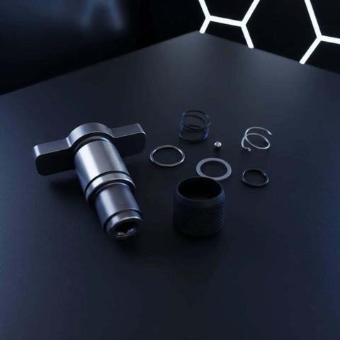Hottie Impact Driver Anvil Repair Kit For Dewalt DCF885 steel socket set, anvil, rings, spring, and grip sleeve