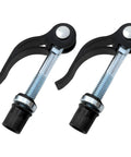 Rugged Aluminum Alloy Bike Seat Clamp Set M8x65 Bolt For Quick Seat Post No Fuss Hand Install Clamp, black finish, 2 pieces
