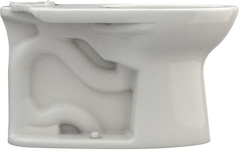 Side view of Elongated Drake Toilet With Tornado Flush For Powerful Cleaning CEFIONTECT Glaze Reduces Sticking Bone Ceramic