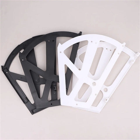 No Sweat Plastic Cabinet Hinges For Shoe Rack And Kitchen Drawer Quick Swap Pivot Hardware With Slick Swing Action, featuring black and white hinge variations.
