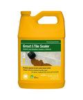 Penetrating Grout And Tile Sealer That Fights Oil And Water Stains And Dirt Like A Pro, yellow jug with black lid, 1 gallon