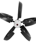 Beefy 1200W Vertical Axis Wind Turbine Kit With 12V Controller For Boats Terraces And Cabins Five Blade Reinforced Nylon Design