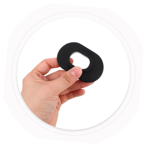 Hand holding a Two Pack Diving Lip Protector Silicone Guard For Scuba Regulators No Frostbite Sting Protection Stay Comfy Underwater Lip Shield
