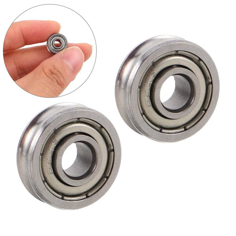 U Groove Pulley Wheel Set For 3D Printer Extruder Bearings And Gear Replacement, 12 Metal Pulleys For Smooth, Stable Operation, Easy Install, DIY Printer Repair And Upgrade Supplies, metal bearing close-up
